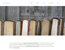 Tablet Screenshot of annagibson.com